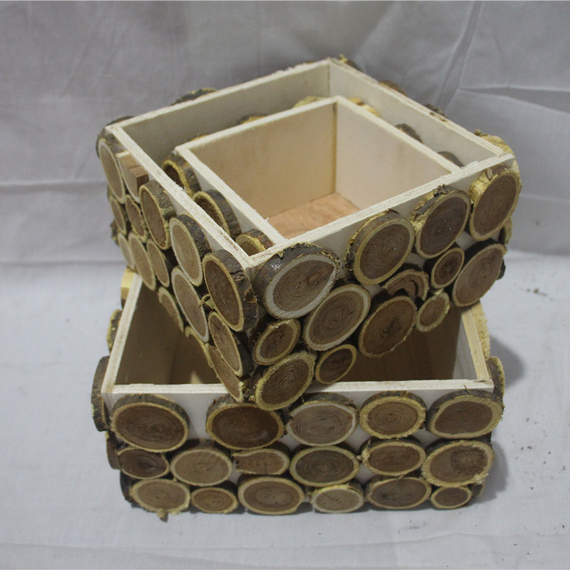 Κιβώτια αποθήκευσης ξύλινων ειδών Sundries Box Αποθήκευση μπουκαλιών με μπουκαλάκια Φυτικά φίλτρα για οικιακή διακόσμηση
